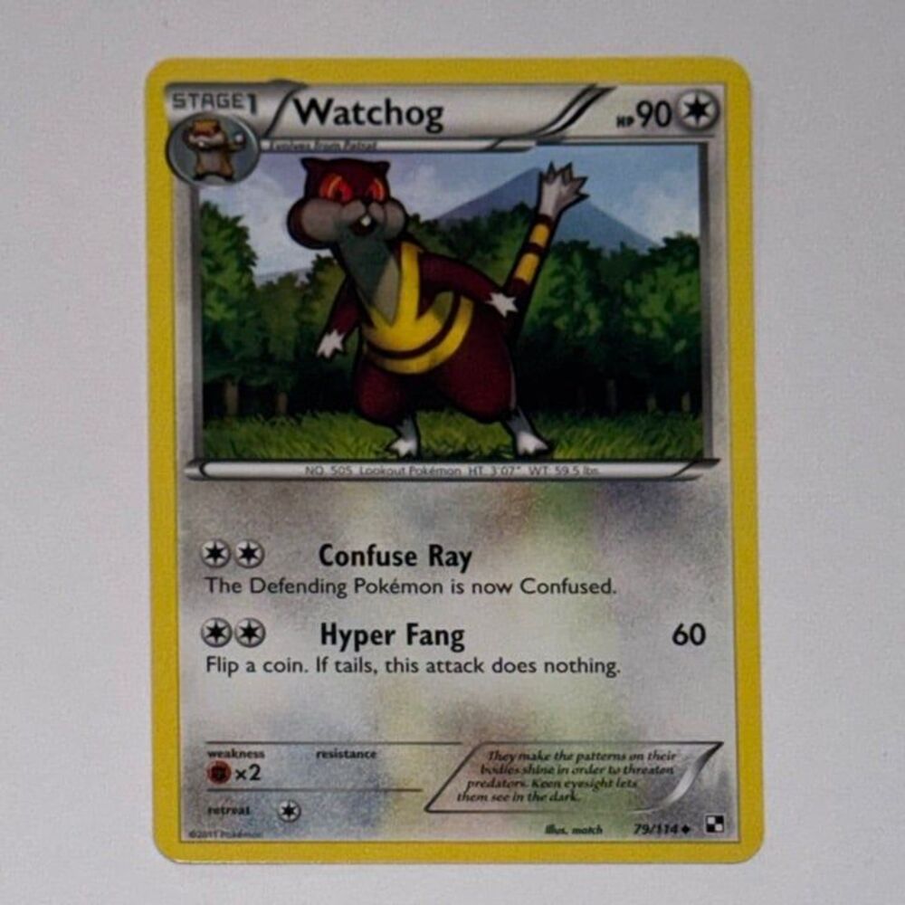 POKEMON CARD: Watchog #79/114 (Pokemon Black & White)